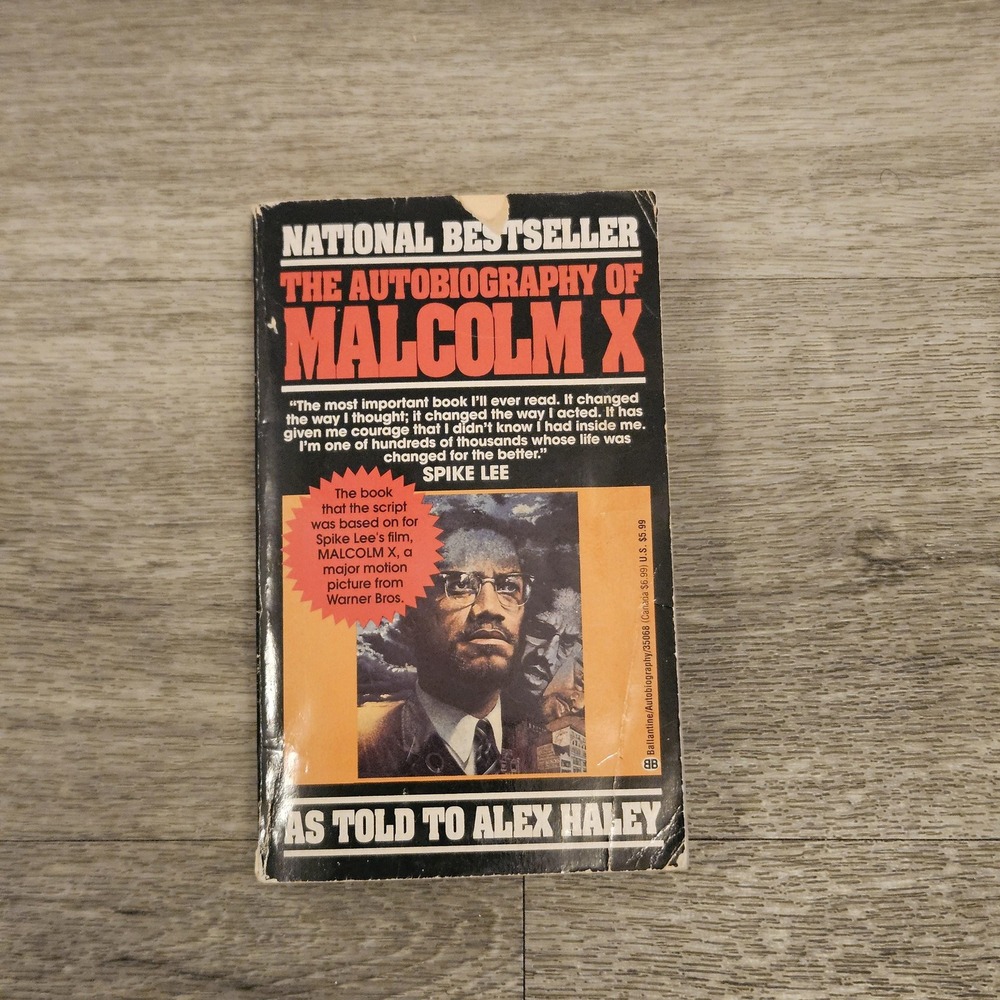 Autobiography Malcolm X Alex Haley Paperback 1992 Book Human Rights Activist